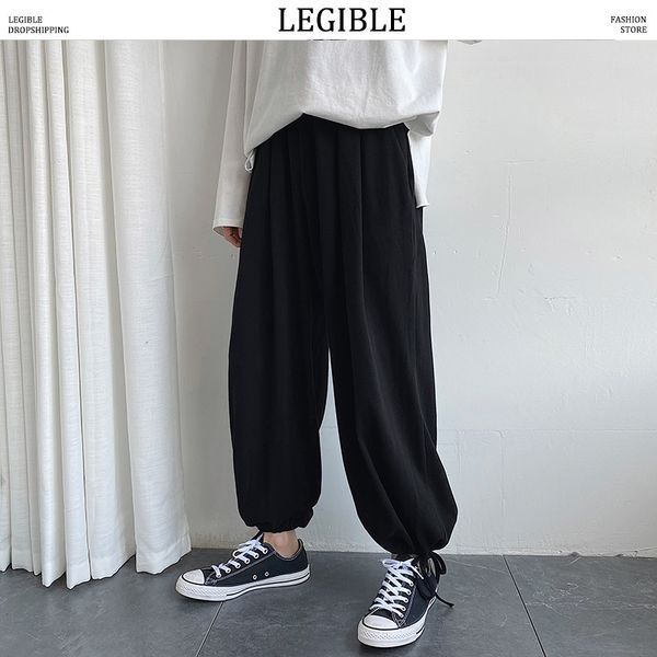 разборчиво ins стиль мужчины крупногабаритные sweatpants корейский streetwear сыпучие бегуны брюки harajuku мужской широкие ноги casual шаро, Black
разборчиво ins стиль мужчины крупногабаритные sweatpants корейский streetwear сыпучие бегуны брюки harajuku мужской широкие ноги casual шаро, Black