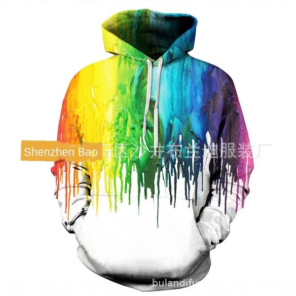 3d pullover outfit wear couple wear printed hooded pullover colorful paint men's and women's casual couple suit, Black
3d pullover outfit wear couple wear printed hooded pullover colorful paint men's and women's casual couple suit, Black