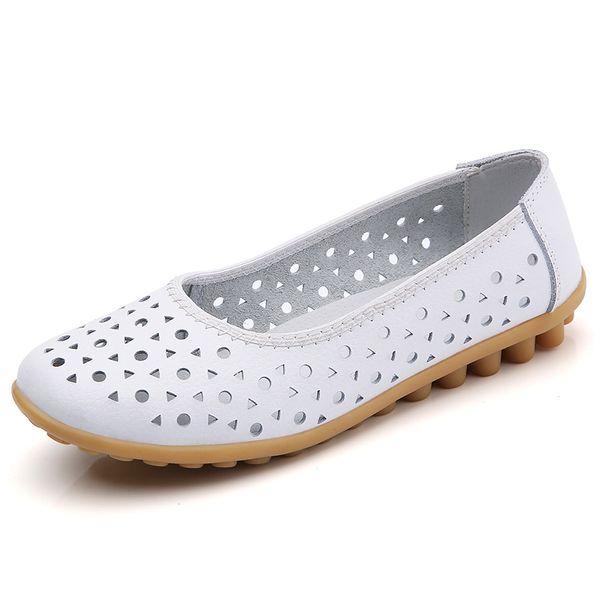 mother's shoes comfortable genuine leather breathable hollowcasual flat non-slip low heelssummer pure color shoes size 35-41, Black
mother's shoes comfortable genuine leather breathable hollowcasual flat non-slip low heelssummer pure color shoes size 35-41, Black