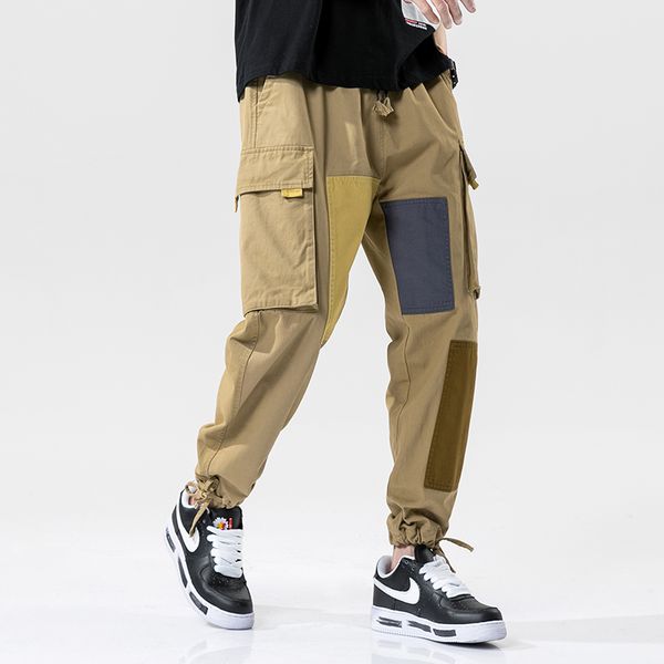 streetwear мужские беговые штаны multi-карман хлопок комбинезон брюки 2020 весна мода sweatpants мешковатые повседневные брюки, Black
streetwear мужские беговые штаны multi-карман хлопок комбинезон брюки 2020 весна мода sweatpants мешковатые повседневные брюки, Black