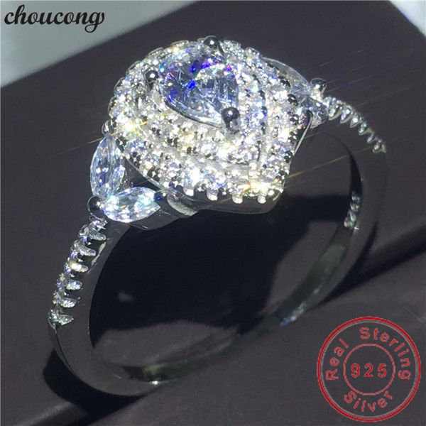 wholesale Flower Promise Ring 100% Real 925 Sterling Silver Pear cut 5A cz Engagement Wedding Band Rings For Women Fine Jewelry
wholesale Flower Promise Ring 100% Real 925 Sterling Silver Pear cut 5A cz Engagement Wedding Band Rings For Women Fine Jewelry