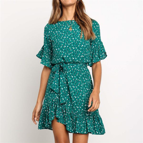 floral print green chiffon dress women ruffles elegant party dress o neck short sleeve ladies sundresses casual loose vestidos, Black;gray
floral print green chiffon dress women ruffles elegant party dress o neck short sleeve ladies sundresses casual loose vestidos, Black;gray