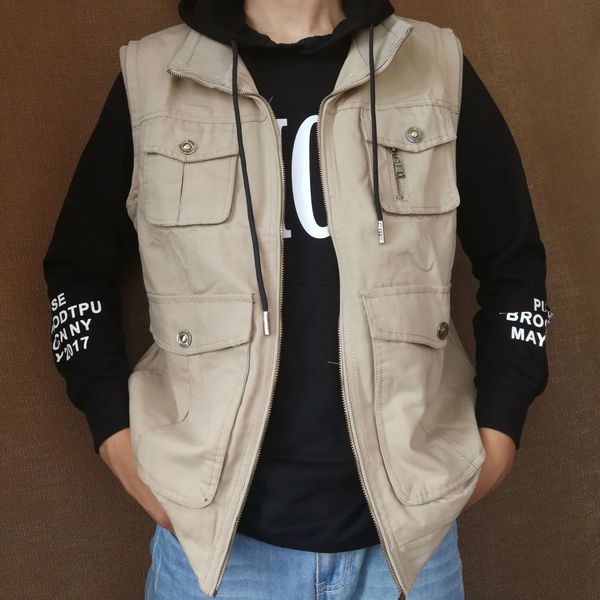 men's vest vest autumn multi-pocket pgraphy fishing men's middle-aged and elderly waistcoat waistcoat shoulder print, Black;white
men's vest vest autumn multi-pocket pgraphy fishing men's middle-aged and elderly waistcoat waistcoat shoulder print, Black;white