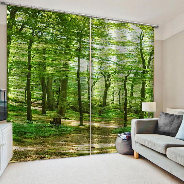 luxury blackout 3d window curtains for living room bedroom green forest curtains
luxury blackout 3d window curtains for living room bedroom green forest curtains