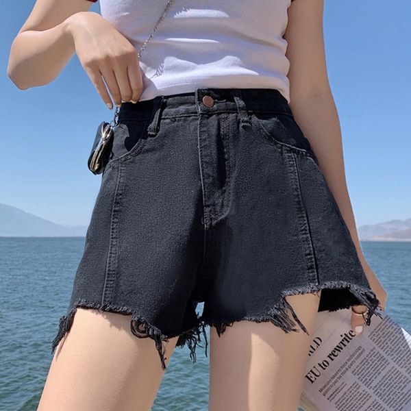 vfaos большого размера черного денима шорты женщины 200кг жир мм высокой талия похудение свободных шорт горячих штаны широкой нога-образный, Blue 
vfaos большого размера черного денима шорты женщины 200кг жир мм высокой талия похудение свободных шорт горячих штаны широкой нога-образный, Blue