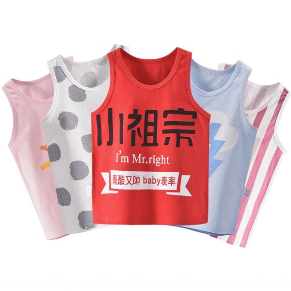 little ancestor cotton series children's clothing baby base vest sleeveless belly vest baby home wear, Blue
little ancestor cotton series children's clothing baby base vest sleeveless belly vest baby home wear, Blue