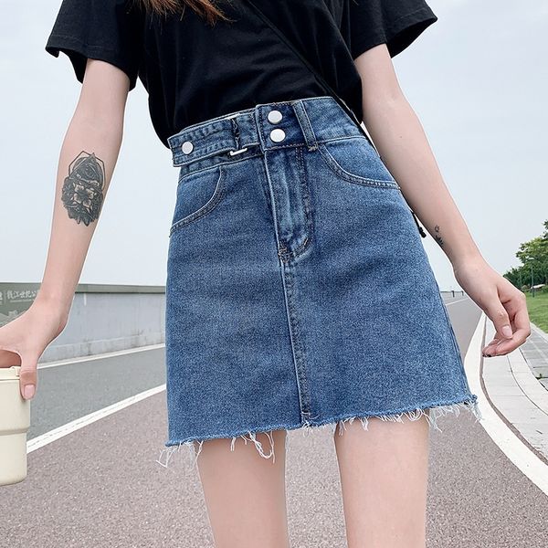 2020 new woolen fashion slim jeans jeans denim skirt high waist personalized all-match a- line denim skirt, Black
2020 new woolen fashion slim jeans jeans denim skirt high waist personalized all-match a- line denim skirt, Black