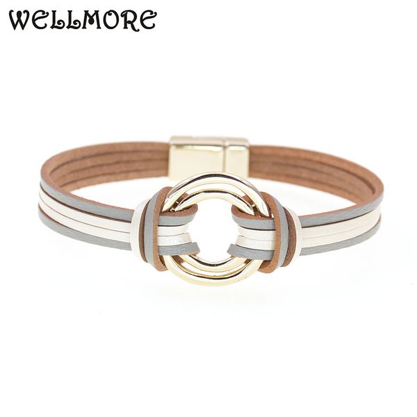 wellmore charm leather bracelets for women & men multiple layers wrap bracelets couple gifts fashion jewelry wholesale, Golden;silver
wellmore charm leather bracelets for women & men multiple layers wrap bracelets couple gifts fashion jewelry wholesale, Golden;silver