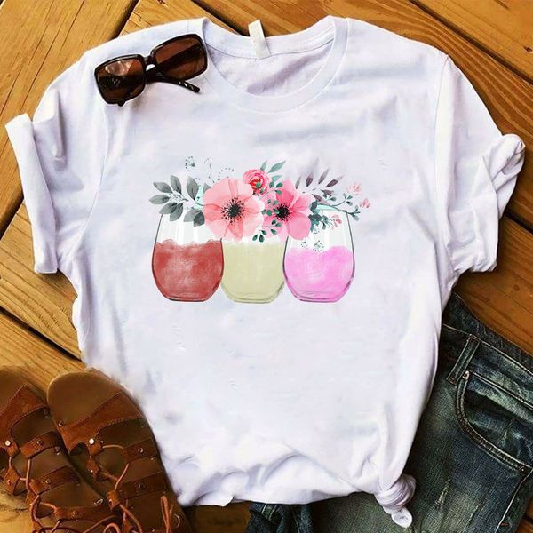 women t shirt floral flower sweet print tshirt women short sleeve o neck loose t-shirt ladies summer causal tee shirt clothes, White
women t shirt floral flower sweet print tshirt women short sleeve o neck loose t-shirt ladies summer causal tee shirt clothes, White