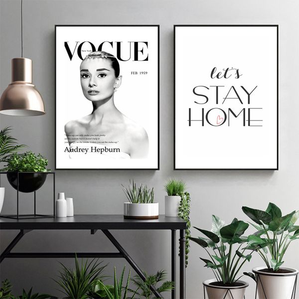 audrey hepburn poster fashion wall art vogue canvas painting stay home quotes print nordic decoration home salon wall picture
audrey hepburn poster fashion wall art vogue canvas painting stay home quotes print nordic decoration home salon wall picture