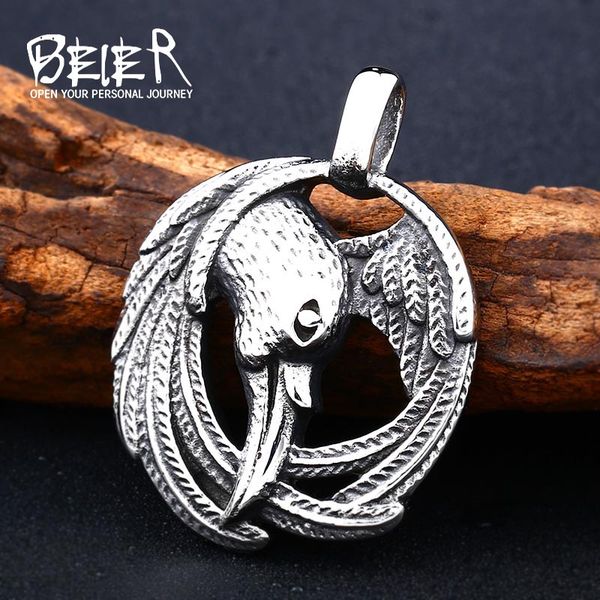 beier norse raven viking pendant necklace crow runes thor hammer mjolnir talisman vintage eagle men chain omen bp8-297, Silver
beier norse raven viking pendant necklace crow runes thor hammer mjolnir talisman vintage eagle men chain omen bp8-297, Silver