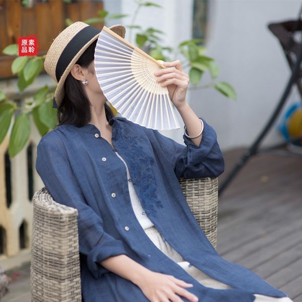 ofuog ramie embroidered improved chinese style tea suit women's clothing 20 coat shirt autumn new chinese style literary loose shirt, White
ofuog ramie embroidered improved chinese style tea suit women's clothing 20 coat shirt autumn new chinese style literary loose shirt, White
