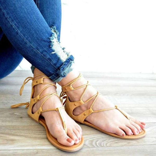 new women sandals summer casual women flat shoes large size rome flat sandals lace-up beach comfortable, Black
new women sandals summer casual women flat shoes large size rome flat sandals lace-up beach comfortable, Black