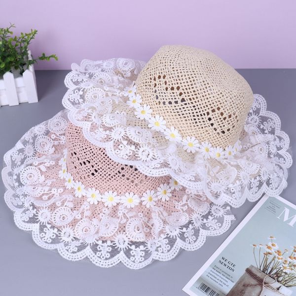 girls straw cap eaves cap straw brim basin new lace flower big eaves basin fashion cute baby girl princess hat sun hat, Yellow
girls straw cap eaves cap straw brim basin new lace flower big eaves basin fashion cute baby girl princess hat sun hat, Yellow