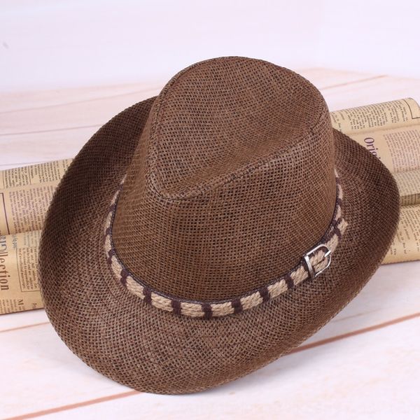sunshade for man straw along cowboy sun men cowboy sunscreen sun beach hat straw hat qi ma mao, Blue;gray
sunshade for man straw along cowboy sun men cowboy sunscreen sun beach hat straw hat qi ma mao, Blue;gray