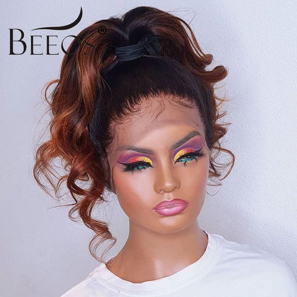 h d beeosombre brown colored loose wave brazilian remy pre plucked with baby hair bleached knots, Black
h d beeosombre brown colored loose wave brazilian remy pre plucked with baby hair bleached knots, Black