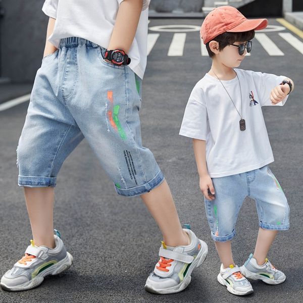 56b5e boys shorts panty panty ' denim shorts summer children's thin five-legged for medium and large children's pants summer, Blue
56b5e boys shorts panty panty ' denim shorts summer children's thin five-legged for medium and large children's pants summer, Blue