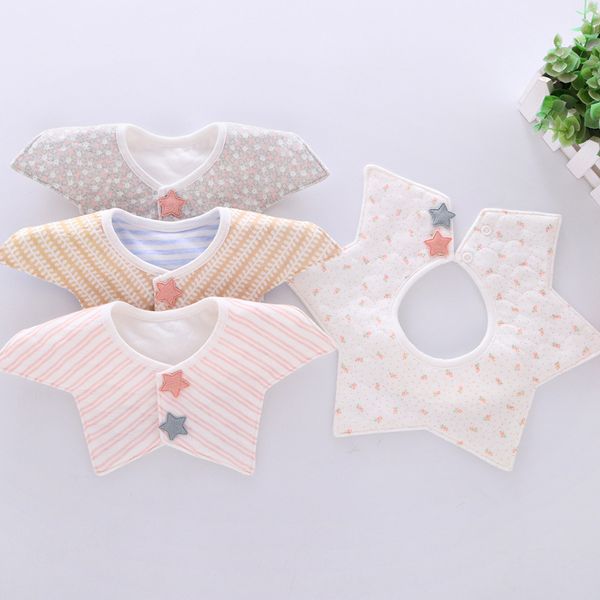 hair accessories 4 pieces baby boys girls bibs cute star cotton double layer waterproof burp cloths born feeding 360 degrees saliva towel, Slivery;white
hair accessories 4 pieces baby boys girls bibs cute star cotton double layer waterproof burp cloths born feeding 360 degrees saliva towel, Slivery;white