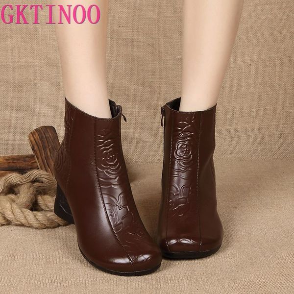 gktinoo new ethnic style ankle boots genuine leather shoes autumn winter women shoes retro handmade boots for women, Black
gktinoo new ethnic style ankle boots genuine leather shoes autumn winter women shoes retro handmade boots for women, Black