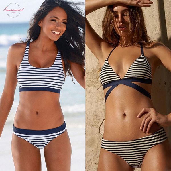 stripe bikini women 2020 biquini cross string swimwear women bathing suit low waist bikini set halter bikinis beachwear, White;black
stripe bikini women 2020 biquini cross string swimwear women bathing suit low waist bikini set halter bikinis beachwear, White;black