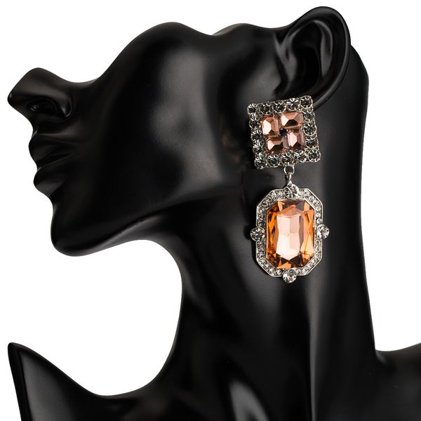 exaggerated glass diamond geometric earrings women's fashion personalized earrings bohemia, Golden
exaggerated glass diamond geometric earrings women's fashion personalized earrings bohemia, Golden