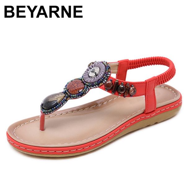 beyarne summer shoes woman beach sandals gemstone floral beaded flip flops bohemia ladies leisure shoes causal flat sandalse592, Black 
beyarne summer shoes woman beach sandals gemstone floral beaded flip flops bohemia ladies leisure shoes causal flat sandalse592, Black