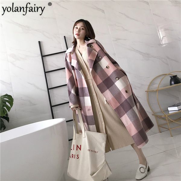 winter coat women 100% wool coat women korean plaid double sided long jacket for clothes 2020 casaco xw006 yy955, Black
winter coat women 100% wool coat women korean plaid double sided long jacket for clothes 2020 casaco xw006 yy955, Black