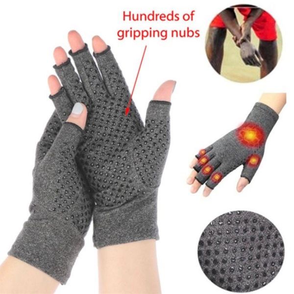 1 pair compression arthritis gloves arthritic joint pain relief hand gloves therapy half fingers compression wristband, Black;red
1 pair compression arthritis gloves arthritic joint pain relief hand gloves therapy half fingers compression wristband, Black;red