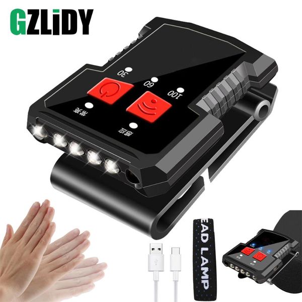 usb rechargeable led headlamp gesture sensing cap clip lights waterproof material adjustable headlights built-in lithium battery
usb rechargeable led headlamp gesture sensing cap clip lights waterproof material adjustable headlights built-in lithium battery