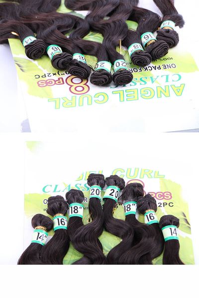 double machine weft 8 bundles synthetic hair extensions brided body wave peruvian loose wave hair braiding weft hair for marley, Black
double machine weft 8 bundles synthetic hair extensions brided body wave peruvian loose wave hair braiding weft hair for marley, Black