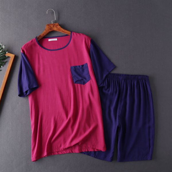 men's sleepwear casual pajama set summer short sleeved shorts mansleepwear o-neck viscose mens pyjama loose two-piece home pijima 100kg, Black;brown
men's sleepwear casual pajama set summer short sleeved shorts mansleepwear o-neck viscose mens pyjama loose two-piece home pijima 100kg, Black;brown