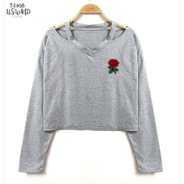 womens t shirts tunic kawaii fashion v neck long sleeve t shirt female ulzzang harajuku loose casual short tee rose print, White
womens t shirts tunic kawaii fashion v neck long sleeve t shirt female ulzzang harajuku loose casual short tee rose print, White