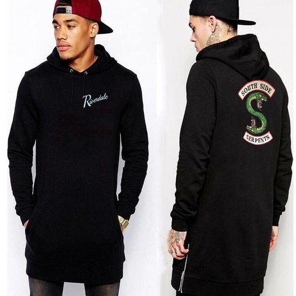 extra long hoodie, with pocket men fashion street pullover riverdale trendy men's spring fall clothings eur size s-xxl, Black
extra long hoodie, with pocket men fashion street pullover riverdale trendy men's spring fall clothings eur size s-xxl, Black