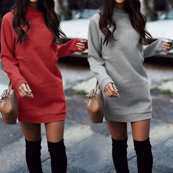 autumn winter thick mini dress casual solid o neck long sleeve vintage dress female fashion warm short dresses vestidos
autumn winter thick mini dress casual solid o neck long sleeve vintage dress female fashion warm short dresses vestidos