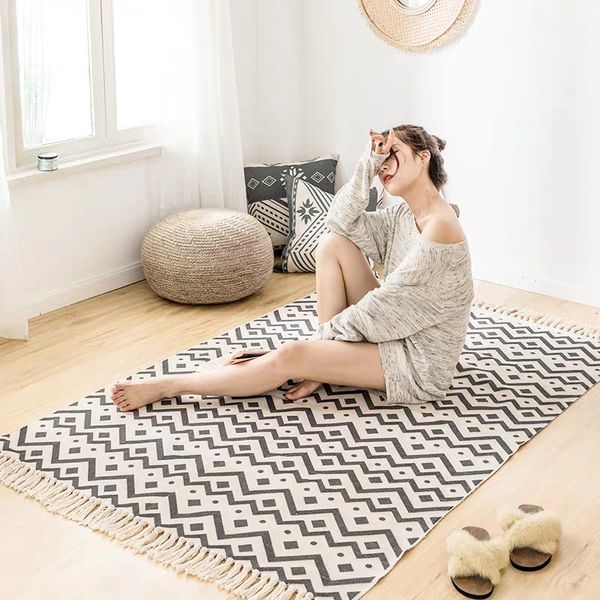all math beige color vintage cotton are rug 120x170cm, ins popular decoration bedside carpet, nordic coffee table floor mat
all math beige color vintage cotton are rug 120x170cm, ins popular decoration bedside carpet, nordic coffee table floor mat