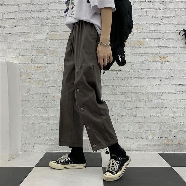 2020 new autumn streetwear women men loose korean cargo pants casual ins uzzlang sweatpants high waist straight trousers z93, Black;white
2020 new autumn streetwear women men loose korean cargo pants casual ins uzzlang sweatpants high waist straight trousers z93, Black;white