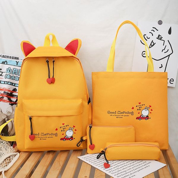4шт / комплект canvas женщин рюкзаки schoolbag печати смазливая мультфильм рюкзак для девочек-подростков рюкзака mochila sac ранец
4шт / комплект canvas женщин рюкзаки schoolbag печати смазливая мультфильм рюкзак для девочек-подростков рюкзака mochila sac ранец