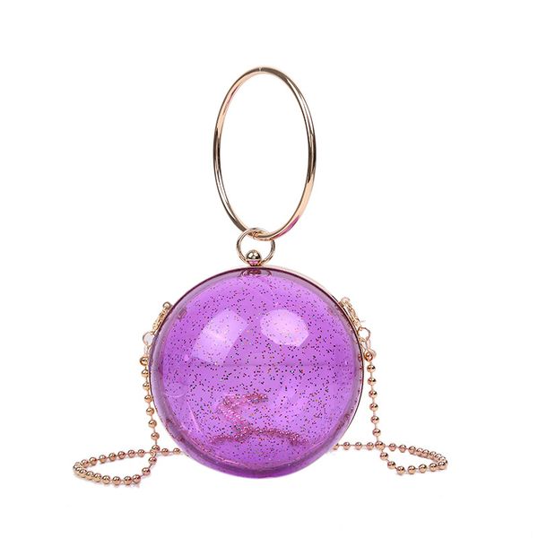 fashion summer ball shape chain crossbody shoulder bags women creativity transparent lipstick handbags with metal handle female
fashion summer ball shape chain crossbody shoulder bags women creativity transparent lipstick handbags with metal handle female