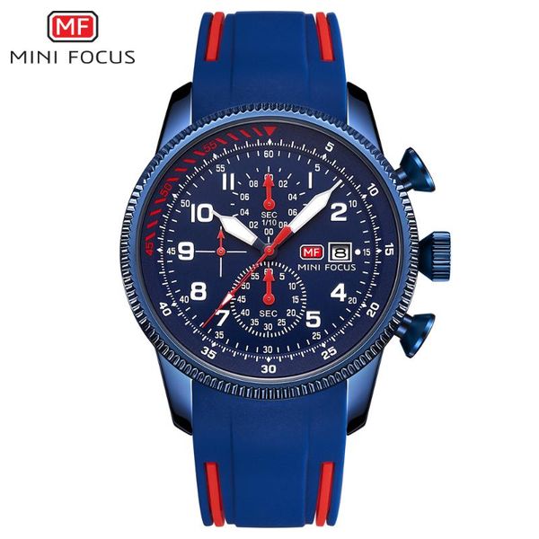minifocus men quartz watch fashion business waterproof multifunction clock silicone strap sport chronograph, Slivery;brown
minifocus men quartz watch fashion business waterproof multifunction clock silicone strap sport chronograph, Slivery;brown