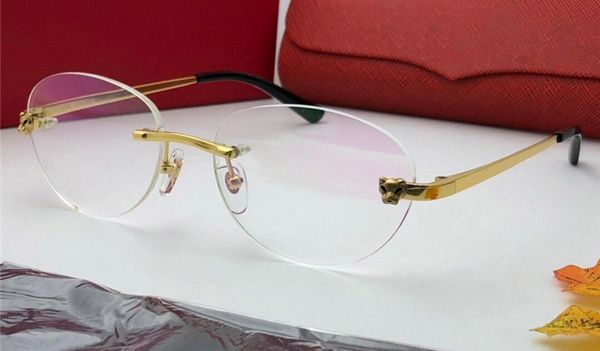new luxury designer optical glasses 0038sa round frameless optical shiny gold titanium frame eyewear come with case, White;black
new luxury designer optical glasses 0038sa round frameless optical shiny gold titanium frame eyewear come with case, White;black