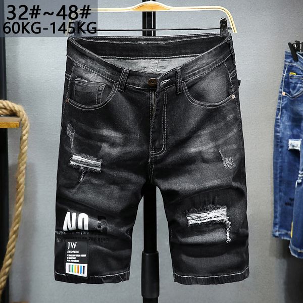 large size 46 48 men holes denim shorts male short jeans new summer casual light blue black short jeans pants oversized 
large size 46 48 men holes denim shorts male short jeans new summer casual light blue black short jeans pants oversized