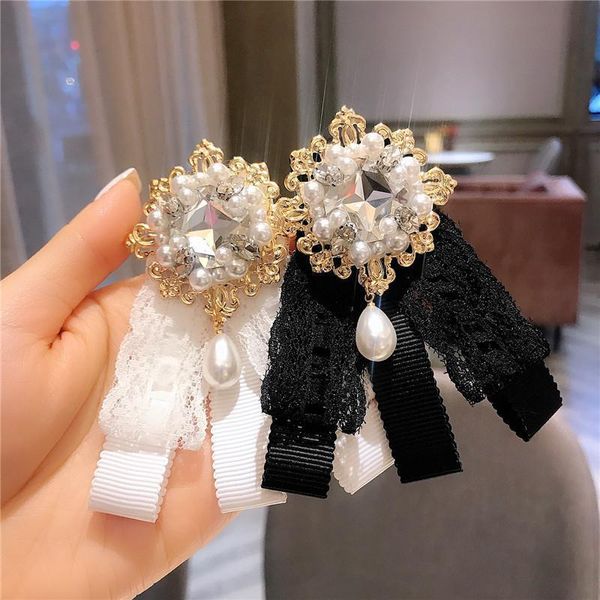 retro college style pearl bow brooches corsage women black lace sweet brooch pins uniform shirt accessories wedding dress shirt brooch pin, Gray
retro college style pearl bow brooches corsage women black lace sweet brooch pins uniform shirt accessories wedding dress shirt brooch pin, Gray