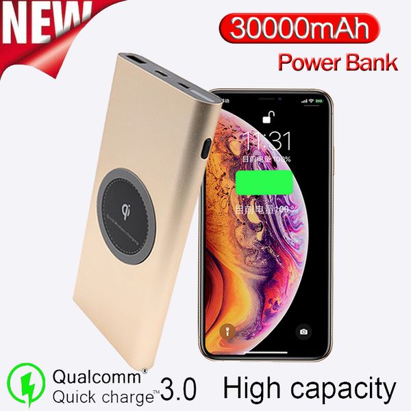 30000mah qi wireless charging power bank mobile phone charger external battery pack built-in outdoor travel powerbank
30000mah qi wireless charging power bank mobile phone charger external battery pack built-in outdoor travel powerbank