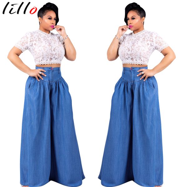 women's jeans high waist loose simple wide-leg solid color stretch fashion selling autumn and winter wild casual, Blue
women's jeans high waist loose simple wide-leg solid color stretch fashion selling autumn and winter wild casual, Blue
