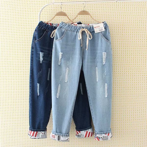 h0c21 летние новые джинсы и jeanstrousers и jeansplus плюс размер рваных джинсов высокой талии шнурок рваных нищий щиколотки штаны женщины, Blue
h0c21 летние новые джинсы и jeanstrousers и jeansplus плюс размер рваных джинсов высокой талии шнурок рваных нищий щиколотки штаны женщины, Blue