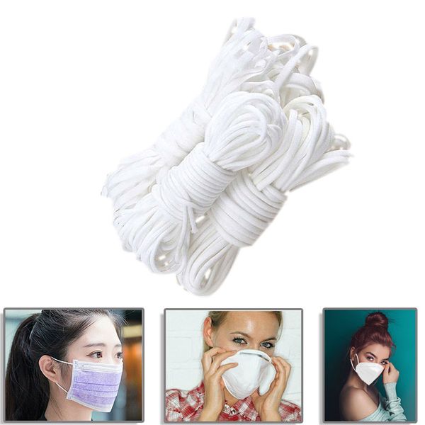 yarn elastic band mask rope rubber string ear cord round diy clothing craft accessories, Black;white
yarn elastic band mask rope rubber string ear cord round diy clothing craft accessories, Black;white