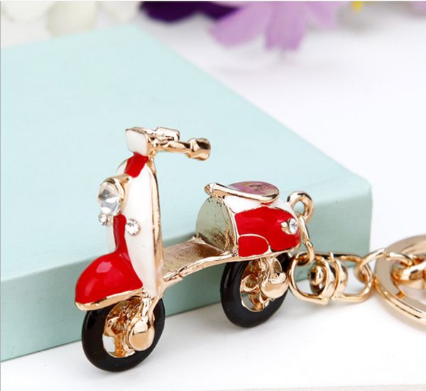 fashion diamond-encrusted electric bicycle key chain lady bag pendant key chain creative little gift key chain, Silver
fashion diamond-encrusted electric bicycle key chain lady bag pendant key chain creative little gift key chain, Silver
