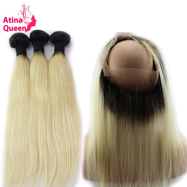 pre plucked 360 lace frontal with bundle brazilian hair weave bundles 1b 613 blonde straight 360 band closure atina queen remy, Black;brown
pre plucked 360 lace frontal with bundle brazilian hair weave bundles 1b 613 blonde straight 360 band closure atina queen remy, Black;brown