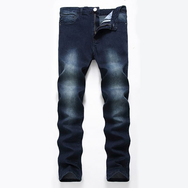 business casual slim straight jeans men stretch denim trousers brand classic denim young straight jeans, Blue
business casual slim straight jeans men stretch denim trousers brand classic denim young straight jeans, Blue