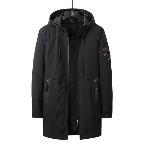 men's jackets 2021 autumn winter long style jacket black hooded windbreaker pocket trench coats casual clothing, Black;brown
men's jackets 2021 autumn winter long style jacket black hooded windbreaker pocket trench coats casual clothing, Black;brown